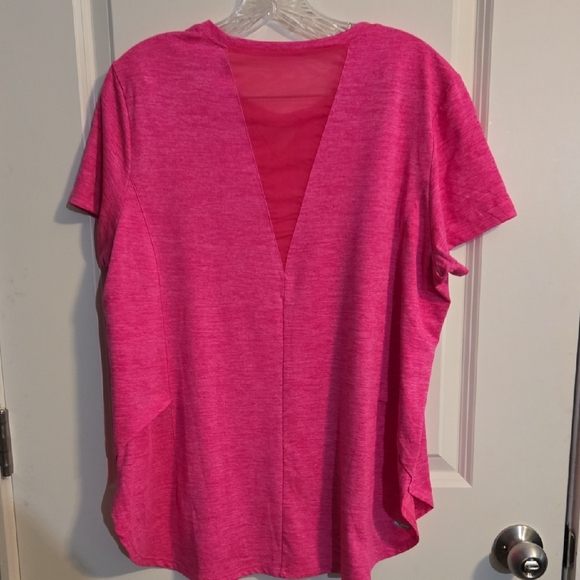 Women's Pink V-Neck Top - Picture 3 of 11